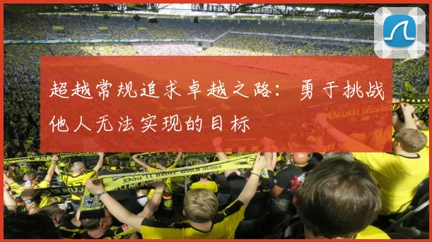 超越常规追求卓越之路：勇于挑战他人无法实现的目标